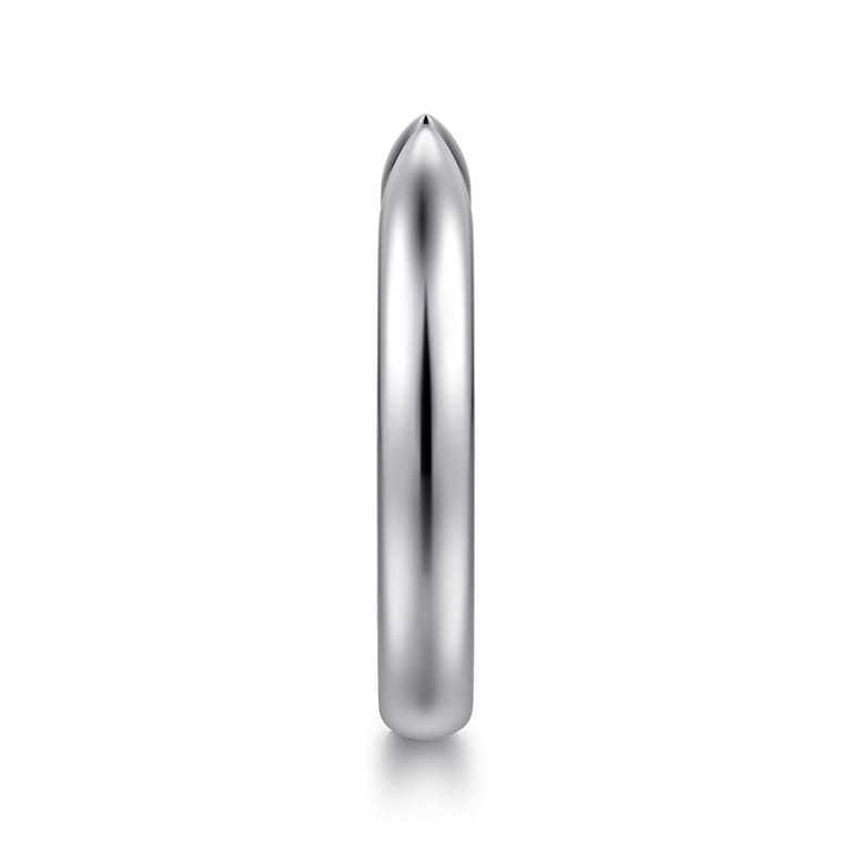 Open Ring Wedding Ring in 14k White Gold with   at Gabriel & Co. - Shot 4