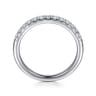 Straight Wedding Ring in 14k White Gold with  Natural Diamond at Gabriel & Co.