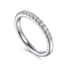 Straight Wedding Ring in 14k White Gold with  Natural Diamond at Gabriel & Co.