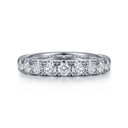 14K White Gold Diamond Anniversary Band
