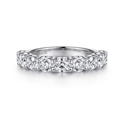 14K White Gold Diamond Anniversary Band