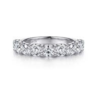 14K White Gold Diamond Anniversary Band