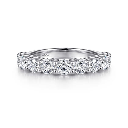 14K White Gold Diamond Anniversary Band