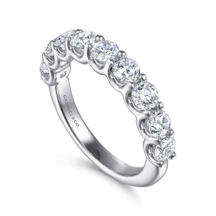 14K White Gold Diamond Anniversary Band