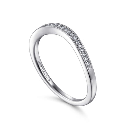 14K White Gold Diamond Anniversary Band