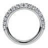 Fancy Wedding Ring in 14k White Gold with Round Natural Diamond at Gabriel & Co.