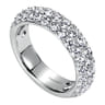 Fancy Wedding Ring in 14k White Gold with Round Natural Diamond at Gabriel & Co.