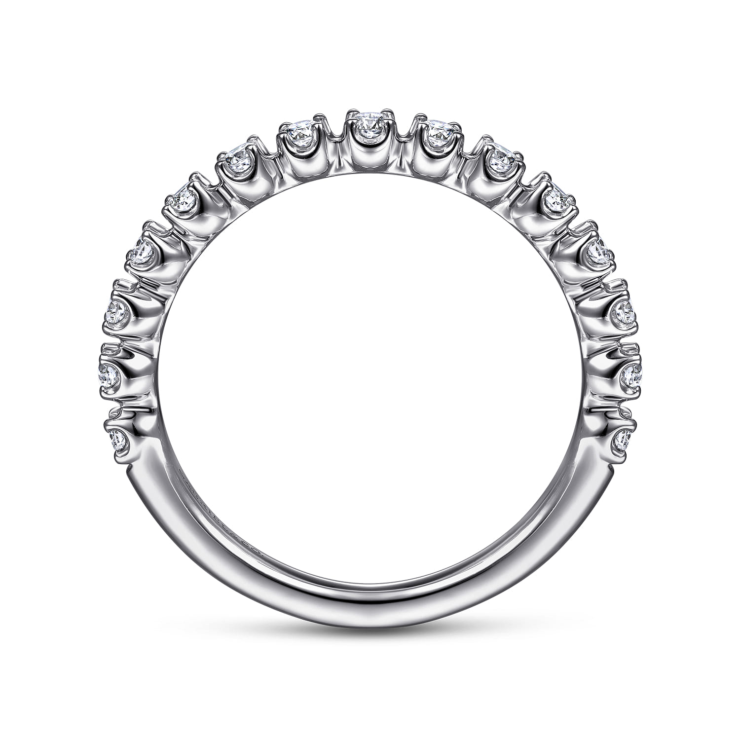 14K White Gold Diamond Band Ring - 0.25 ct - Shot 2