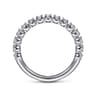14K White Gold Diamond Band Ring - 0.25 ct