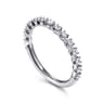 14K White Gold Diamond Band Ring - 0.25 ct