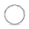 14K White Gold Diamond Band Ring - 0.11 ct