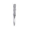14K White Gold Diamond Band Ring - 0.11 ct
