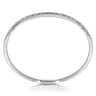 14K White Gold Diamond Bangle - 0.5 ct