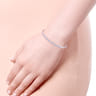 14K White Gold Diamond Bangle - 0.5 ct