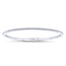14K White Gold Diamond Bangle - 0.5 ct