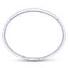 14K White Gold Diamond Bangle - 0.5 ct