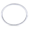 14K White Gold Diamond Bangle - 2 ct