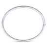 14K White Gold Diamond Bangle - 1.05 ct