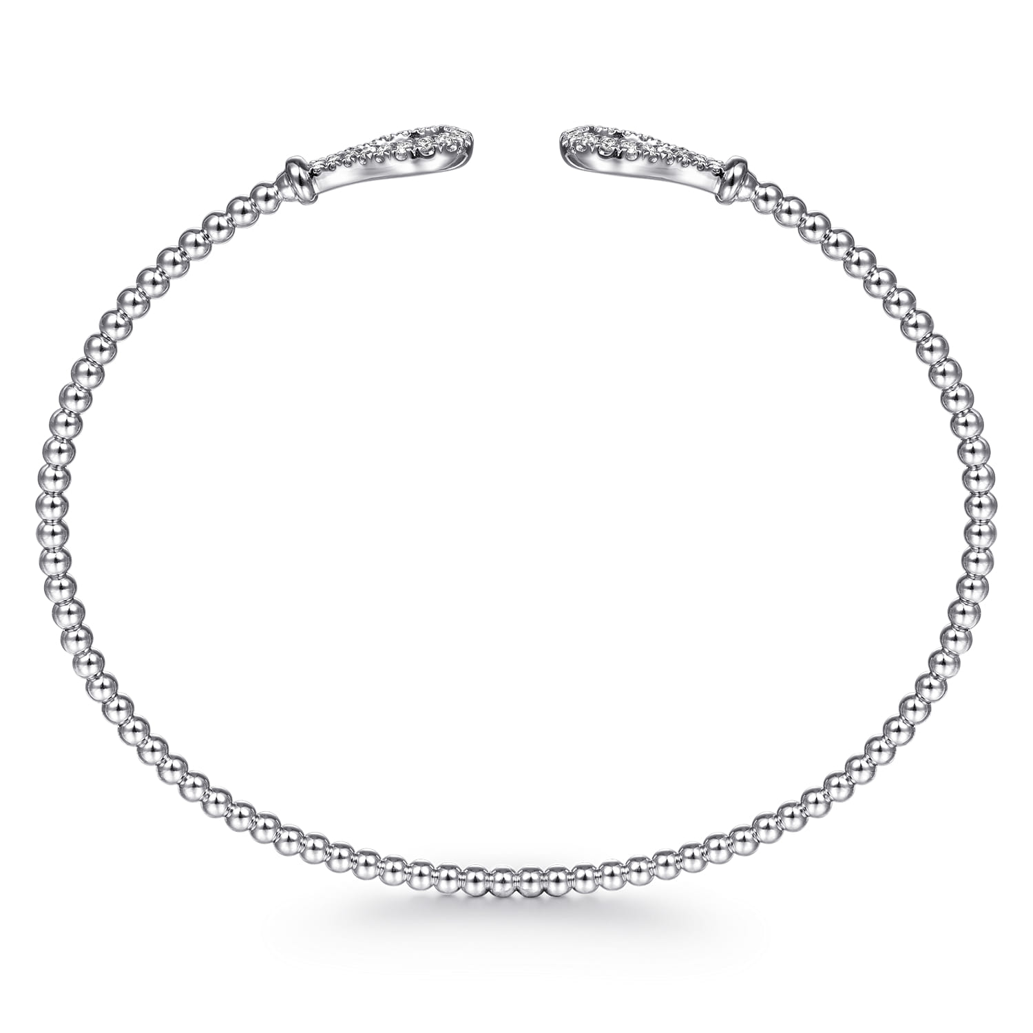 14K White Gold Diamond Bangle - 0.25 ct - Shot 3
