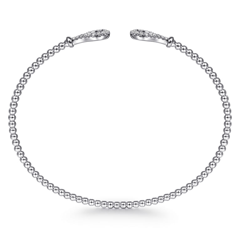 14K White Gold Diamond Bangle - 0.25 ct - Shot 3