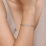14K White Gold Diamond Bangle - 0.25 ct