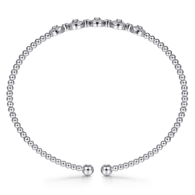 14K White Gold Diamond Bangle - 0.4 ct - Shot 3