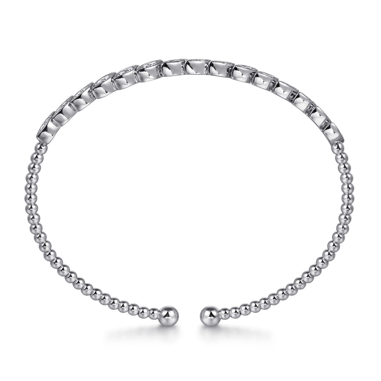 14K White Gold Diamond Bangle - 0.4 ct - Shot 3