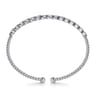 14K White Gold Diamond Bangle - 0.4 ct