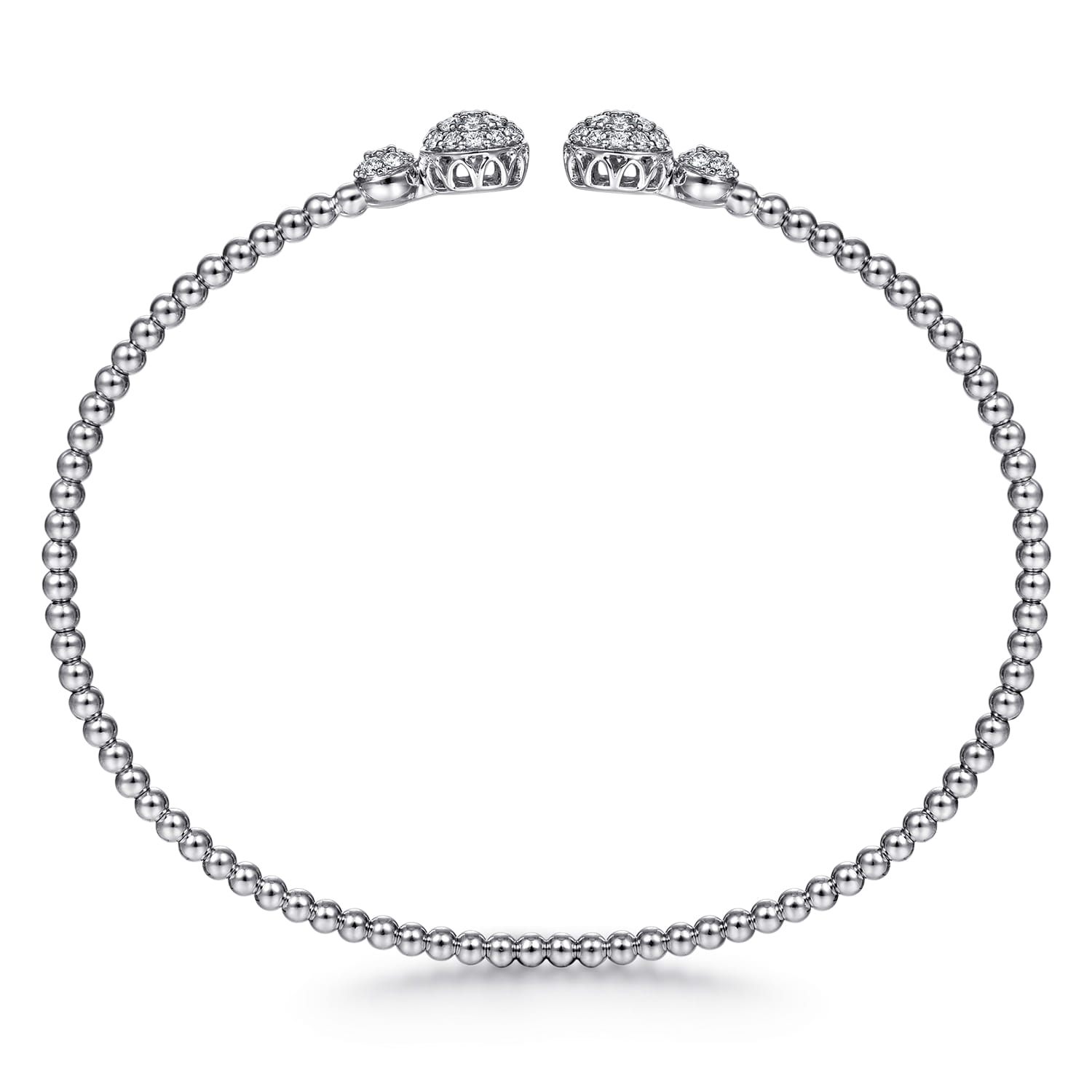 14K White Gold Diamond Bangle - 0.5 ct - Shot 3