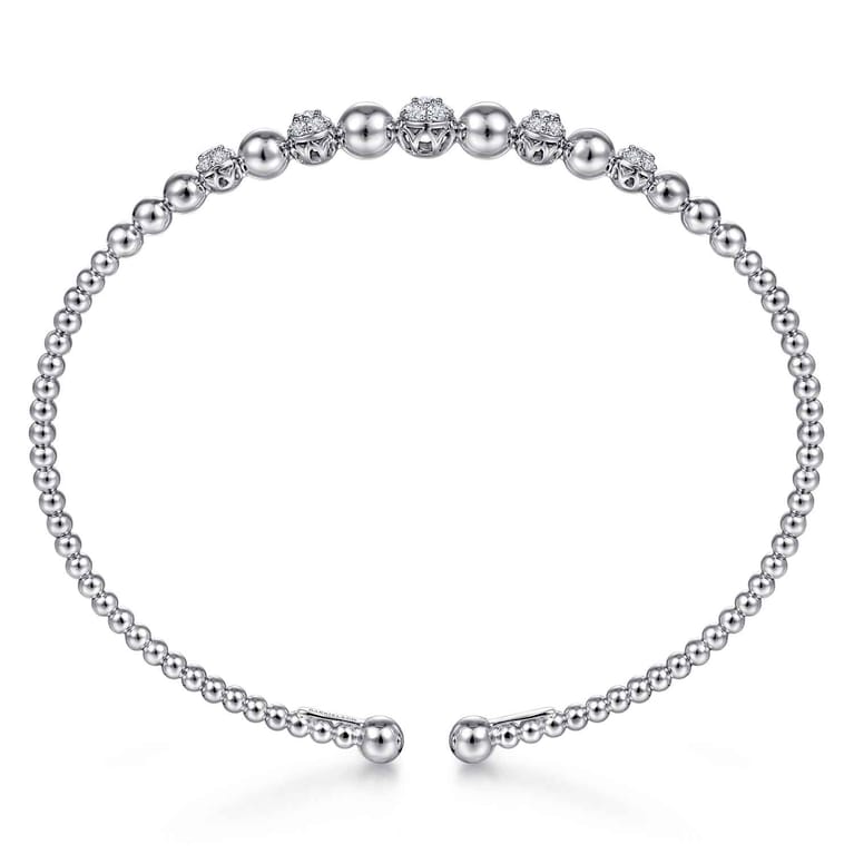 14K White Gold Diamond Bangle - 0.35 ct - Shot 3