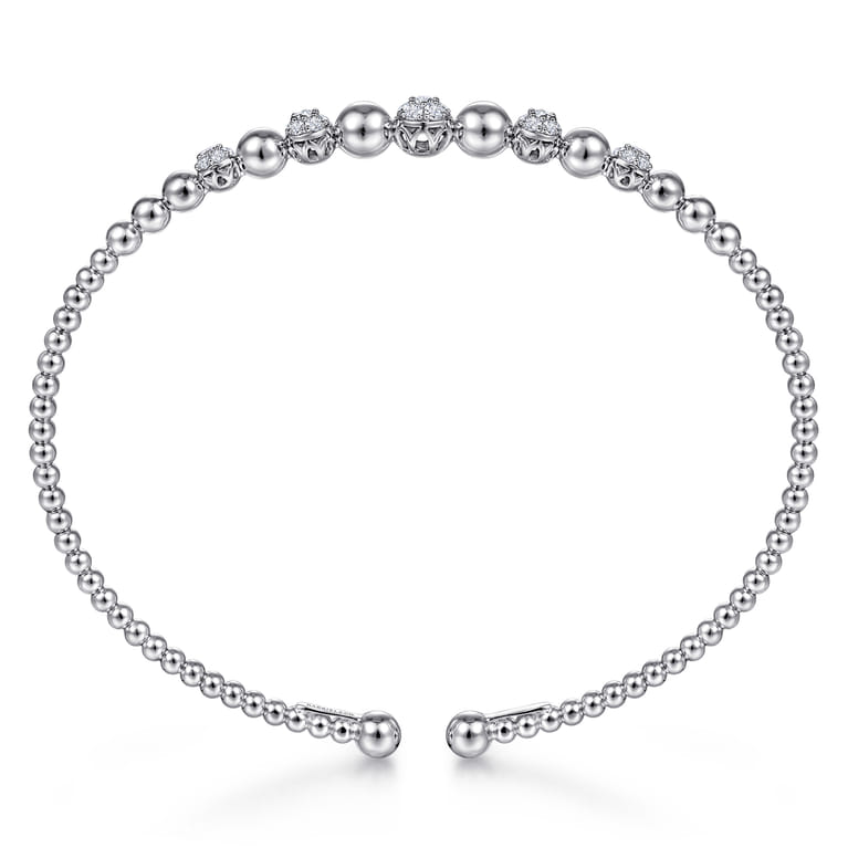 14K White Gold Diamond Bangle - 0.35 ct - Shot 3