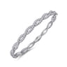 14K White Gold Diamond Bangle - 1.4 ct