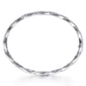 14K White Gold Diamond Bangle - 1.4 ct