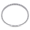 14K White Gold Diamond Bangle - 2.05 ct
