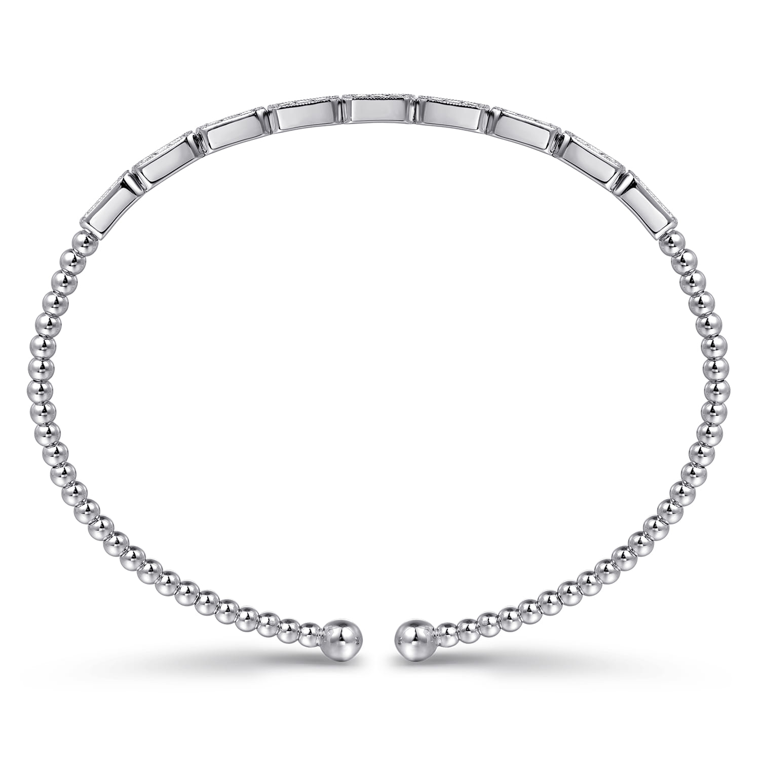 14K White Gold Diamond Bangle - 0.25 ct - Shot 3