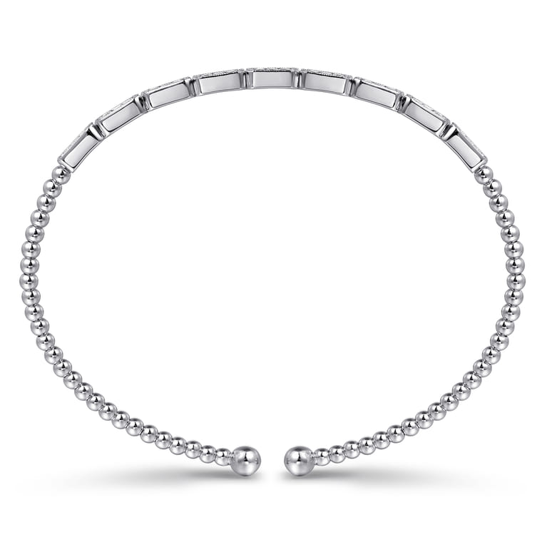 14K White Gold Diamond Bangle - 0.25 ct - Shot 3