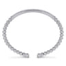 14K White Gold Diamond Bangle - 0.75 ct