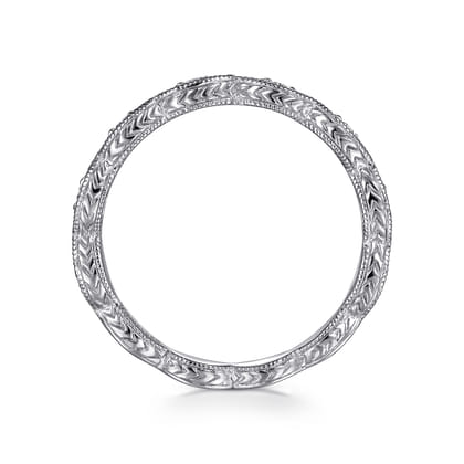 14K White Gold Diamond Bujukan Marquise Station Ring