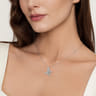 14K White Gold Diamond Butterfly Pendant Necklace - 1.1 ct