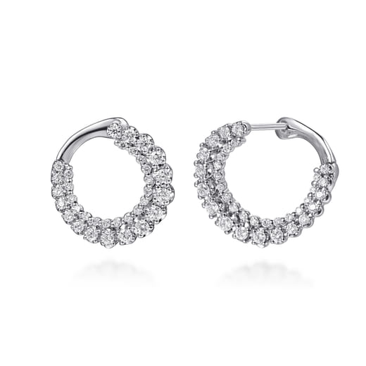 Amor 25mm Hoop Earrings In Sterling Silver - Foto 4