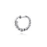 14K White Gold Diamond Bypass Hoop Earrings - 0.56 ct