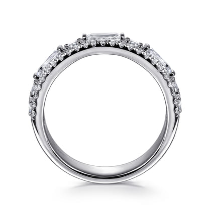 14K White Gold Diamond Classic Band Ring