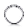 14K White Gold Diamond Classic Band Ring - 1 ct