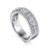 14K White Gold Diamond Classic Band Ring - 1 ct