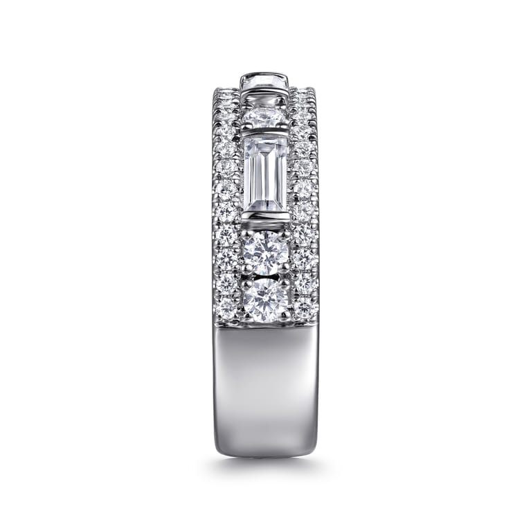 14K White Gold Diamond Classic Band Ring - 1 ct - Shot 4