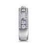 14K White Gold Diamond Classic Band Ring - 1 ct