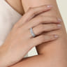 14K White Gold Diamond Classic Band Ring - 1 ct