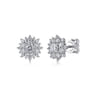 14K White Gold Diamond Classic Stud Earrings - 1.05 ct