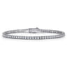 14K White Gold Diamond Classic Tennis Bracelet - 2.05 ct