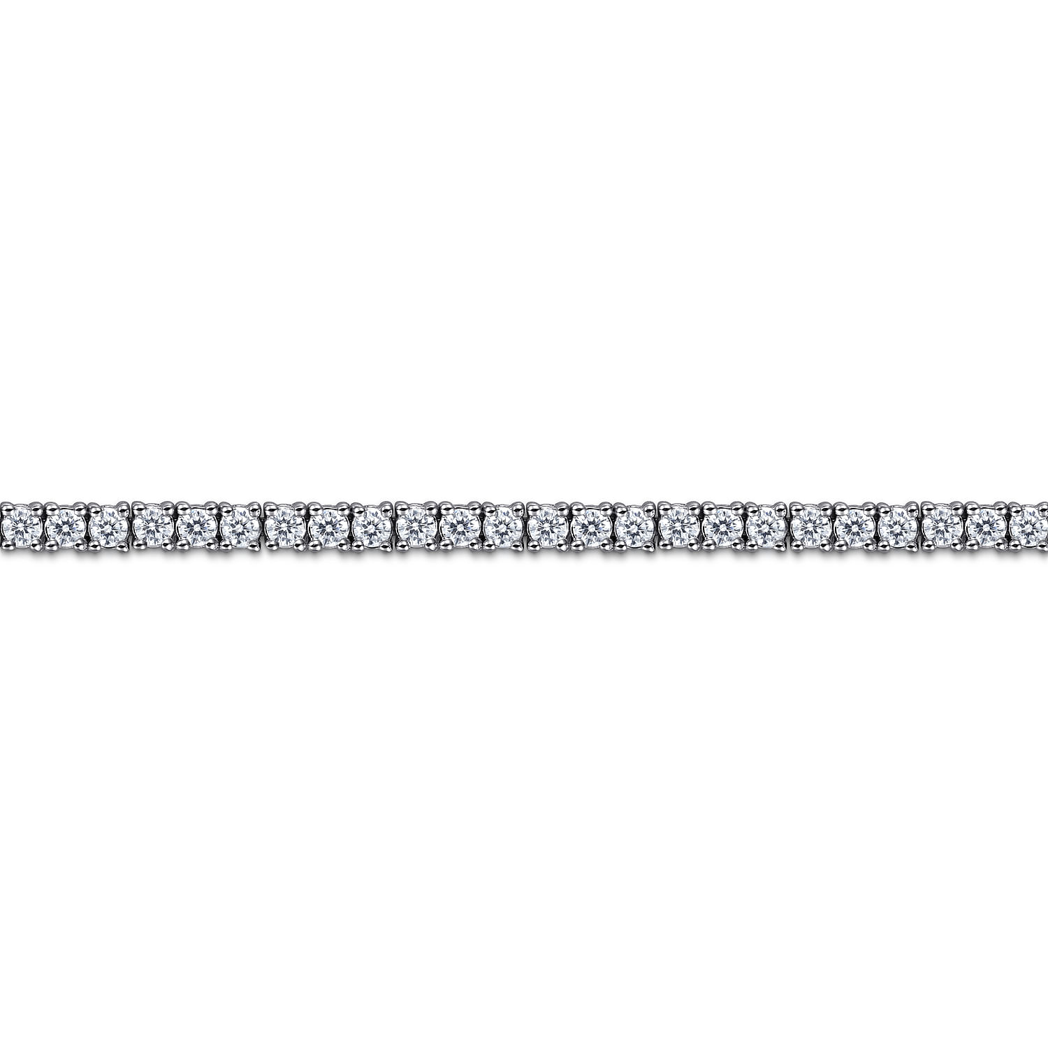 14K White Gold Diamond Classic Tennis Bracelet